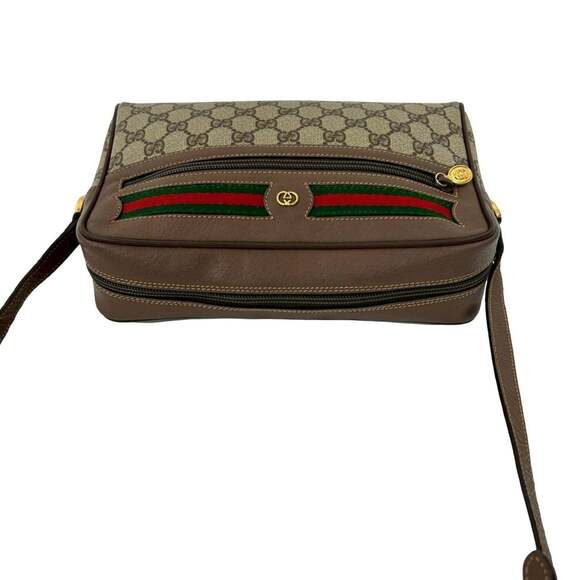 GUCCI Brown Leather Shoulder Bag - Picture 4 of 10